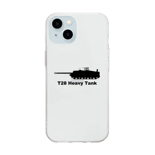 T28重戦車 Soft Clear Smartphone Case