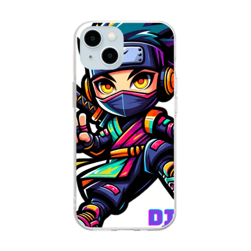 “Digital Ninja” ロゴ付き Soft Clear Smartphone Case