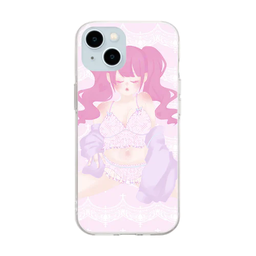 夢の中 Soft Clear Smartphone Case