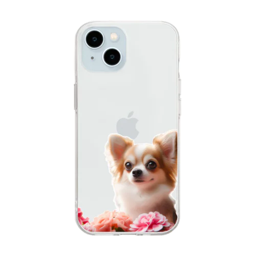 チワワ Soft Clear Smartphone Case