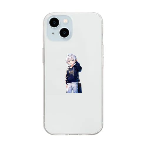 小林くん Soft Clear Smartphone Case