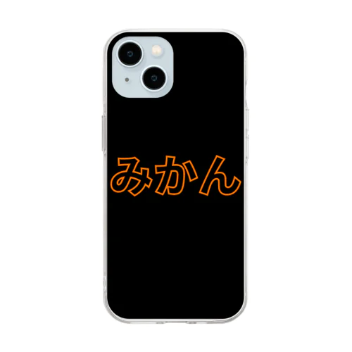 みかん Soft Clear Smartphone Case