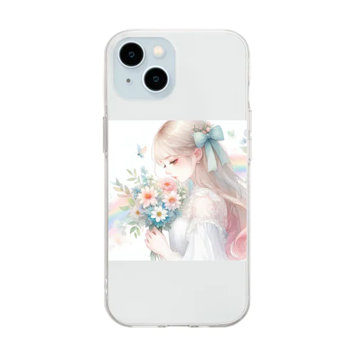 あなたを想う少女✨ Soft Clear Smartphone Case