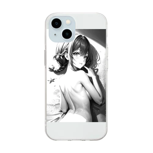 書籍出版記念、サマー！ Soft Clear Smartphone Case