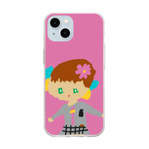 転校してきた女の子 Soft Clear Smartphone Case