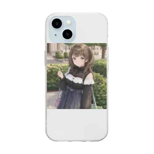 待ち合わせ Soft Clear Smartphone Case