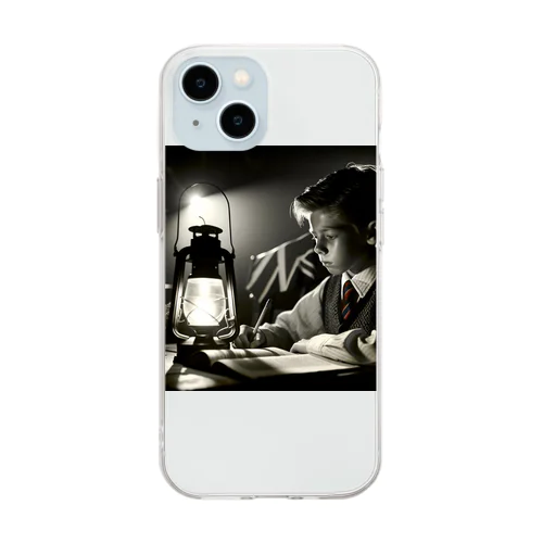 study boy Soft Clear Smartphone Case