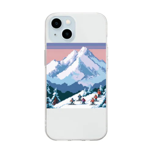 winter sports Soft Clear Smartphone Case