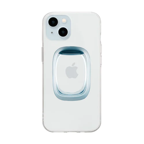 飛行機の窓iPhoneケース（写真を挟んでもGood!） Soft Clear Smartphone Case