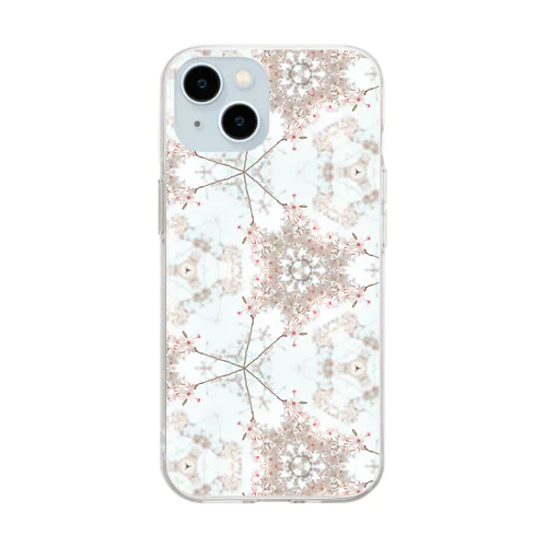 #01さくら Soft Clear Smartphone Case