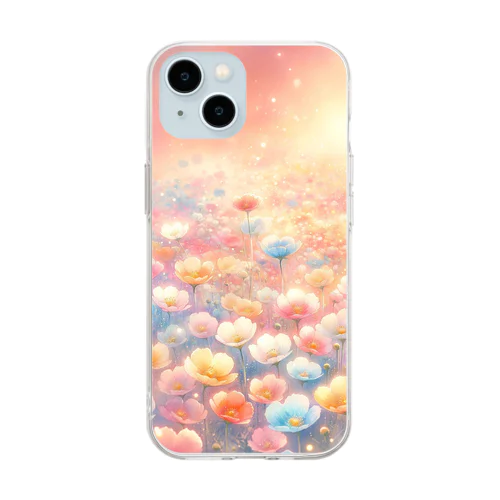 夢みる花畑 Soft Clear Smartphone Case