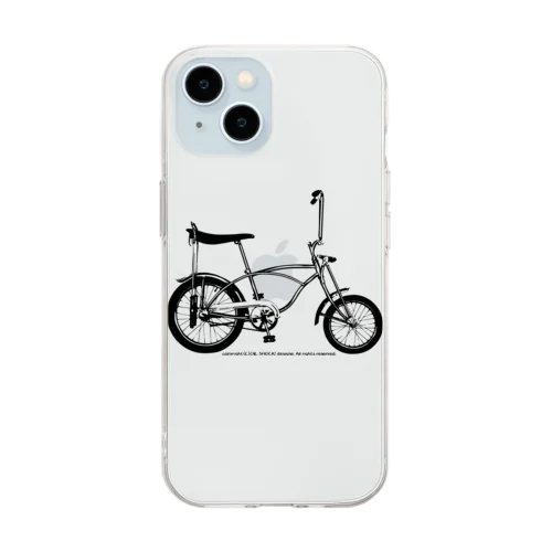 クールでスタイリッシュなアメリカン自転車 Soft Clear Smartphone Case