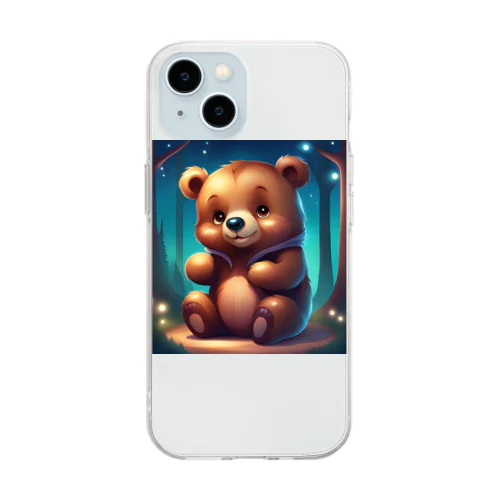 かわいいクマさんワールド Soft Clear Smartphone Case