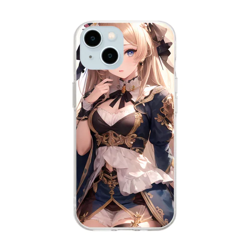 幻想的な女性 Soft Clear Smartphone Case