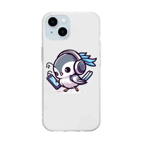 シマエナガ Soft Clear Smartphone Case