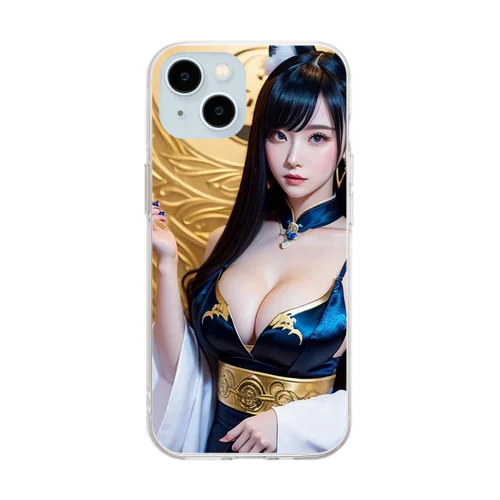 陰陽師の女の子 Soft Clear Smartphone Case