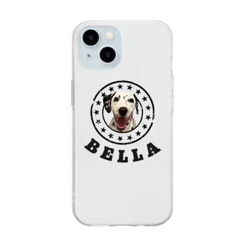 ダルメシアンのベラちゃん Soft Clear Smartphone Case