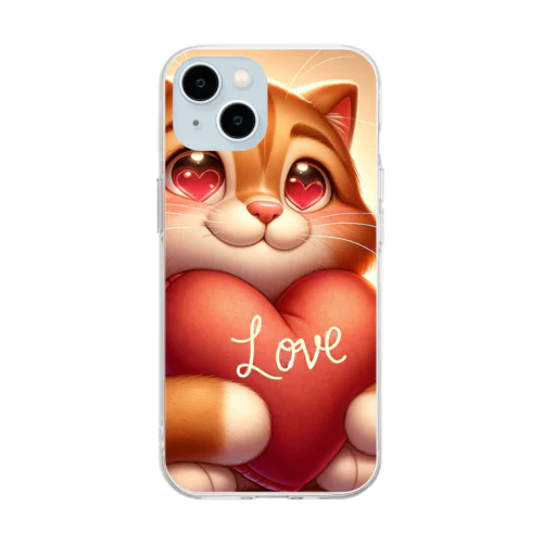 Love cat3 Soft Clear Smartphone Case