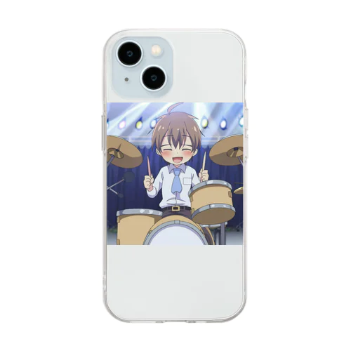 ドラマー＠サラリーマン Soft Clear Smartphone Case