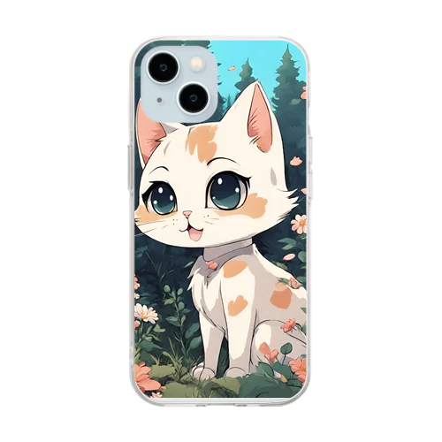 めそぎあちゃん Soft Clear Smartphone Case