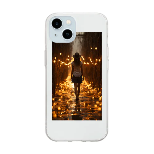 Journey Through the Lanterns Soft Clear Smartphone Case