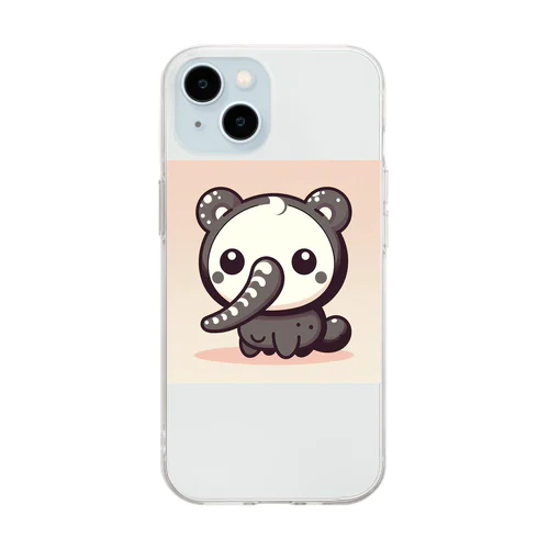 ゾウパンダ Soft Clear Smartphone Case