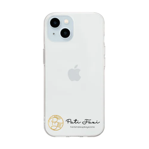 pati fani　ロゴ　横バージョン Soft Clear Smartphone Case