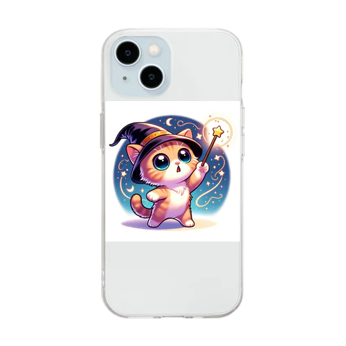 子猫の魔法使い Soft Clear Smartphone Case