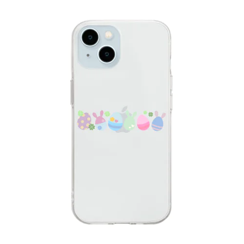 イースター Soft Clear Smartphone Case