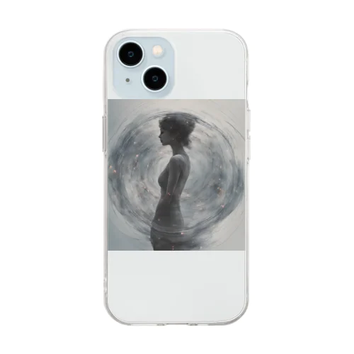 幻想的な女性のグッズ Soft Clear Smartphone Case