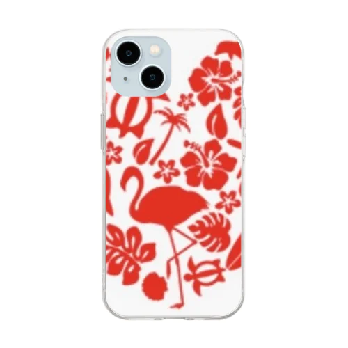 Hawaiian Heart Soft Clear Smartphone Case