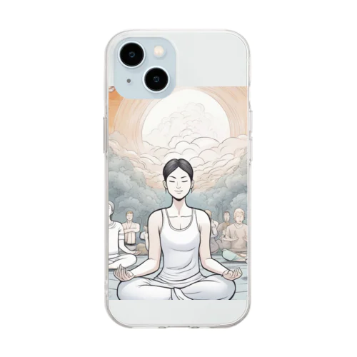 ヨガさん Soft Clear Smartphone Case