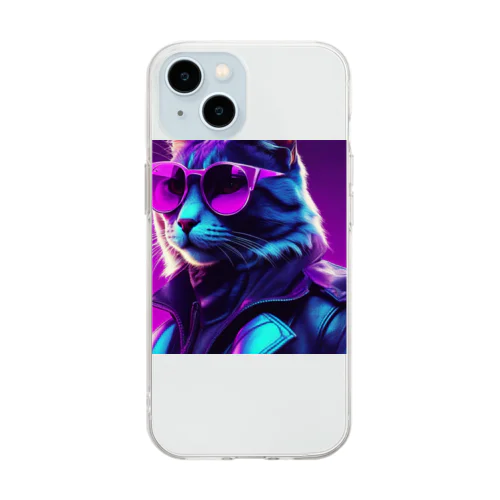 ROCKYCAT　サングラス Soft Clear Smartphone Case