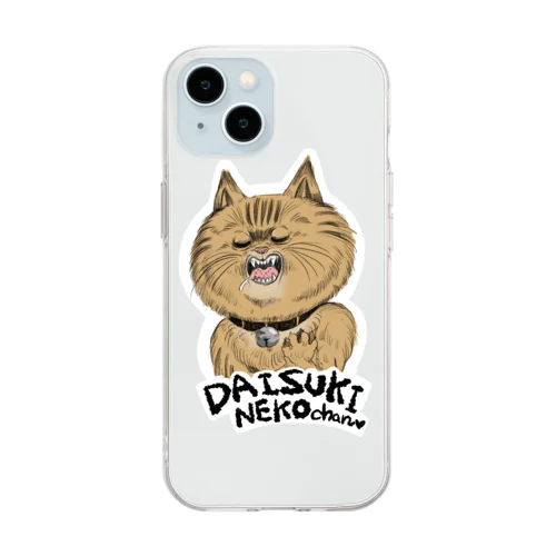 だいすきねこちゃん Soft Clear Smartphone Case