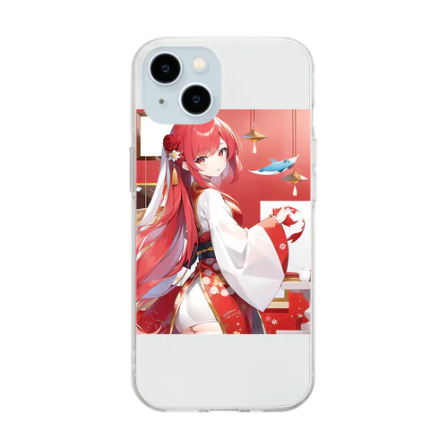 のほほん紅羽ちゃん♪ Soft Clear Smartphone Case