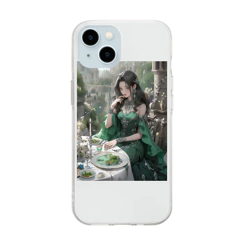 豪華客船でディナー　sanae 2074 Soft Clear Smartphone Case