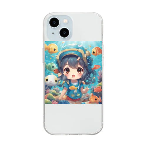 ゴンズイちゃん Soft Clear Smartphone Case