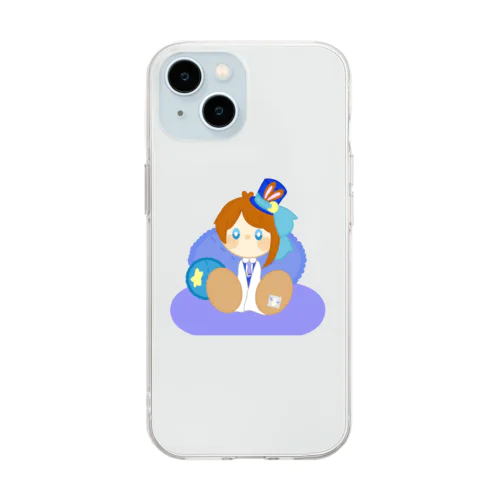 ぬいぐるみの未来 Soft Clear Smartphone Case