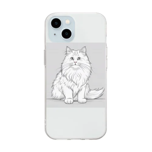 サイベリアン       猫 Soft Clear Smartphone Case
