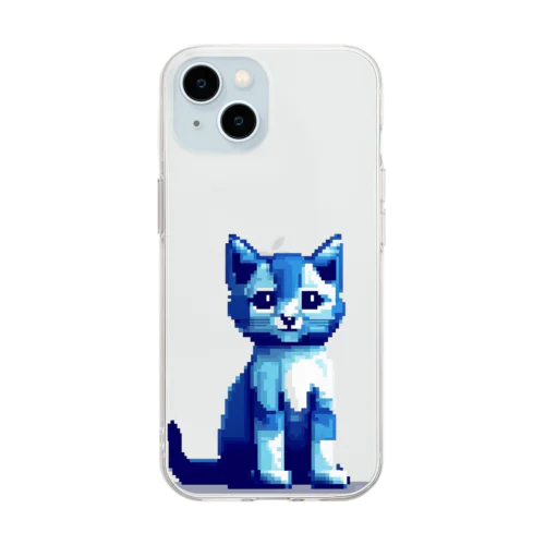 多分ついて行かないほうが良いタイプの猫 Soft Clear Smartphone Case