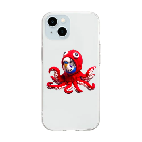 タコインコ Soft Clear Smartphone Case