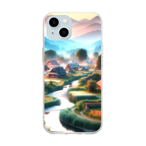 古き良き日本の情景 Soft Clear Smartphone Case