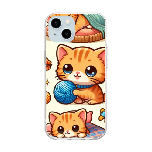 ねこニコばん Soft Clear Smartphone Case