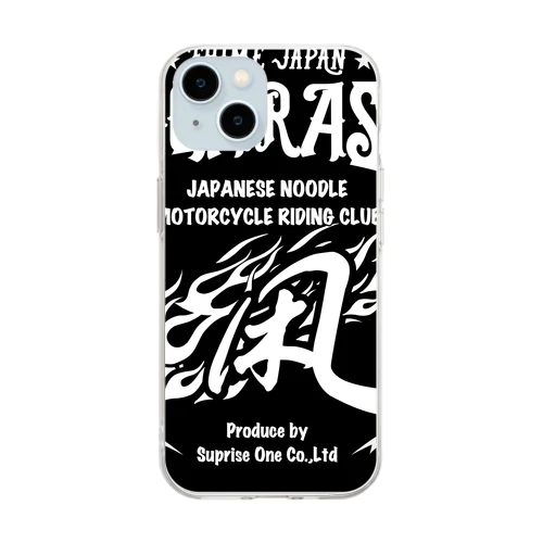 KOGARASHI motorcycle club Soft Clear Smartphone Case