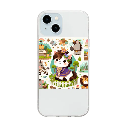 ゆかいなZOO Soft Clear Smartphone Case