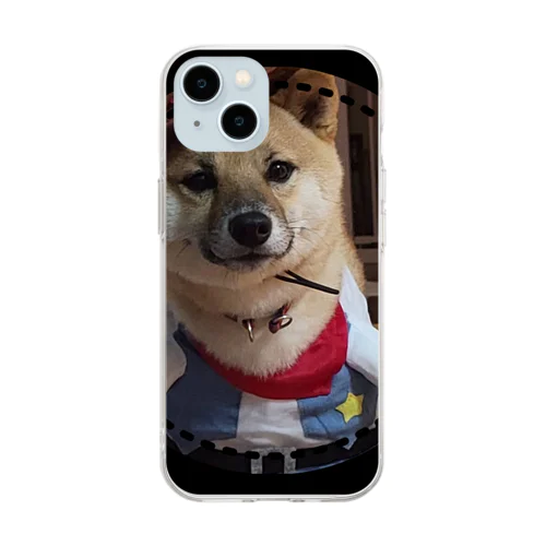 柴犬COOUo･ｪ･oU Soft Clear Smartphone Case