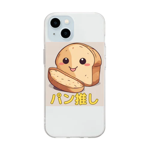 パン推しくん Soft Clear Smartphone Case