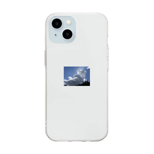 くものプーさん Soft Clear Smartphone Case