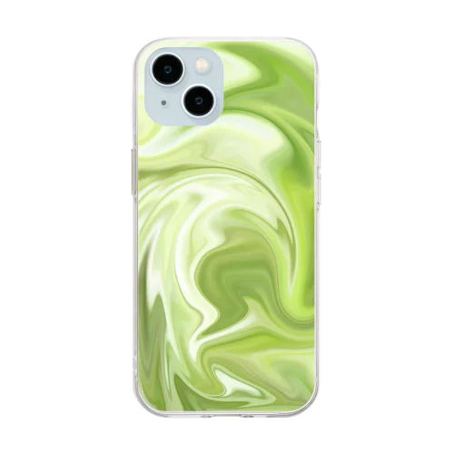 カラー15 Soft Clear Smartphone Case