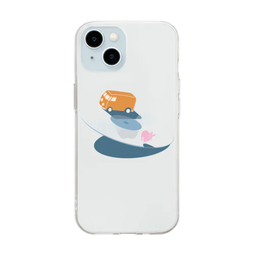 Record　Runner Soft Clear Smartphone Case